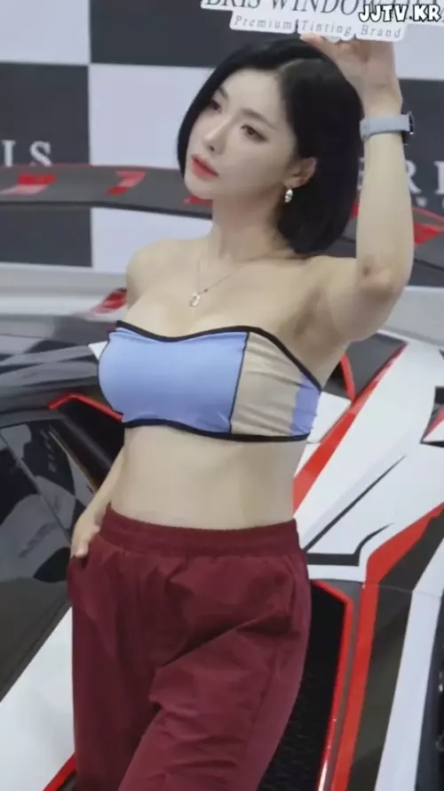 튜브탑 트레이닝복 바지 모델 남소라