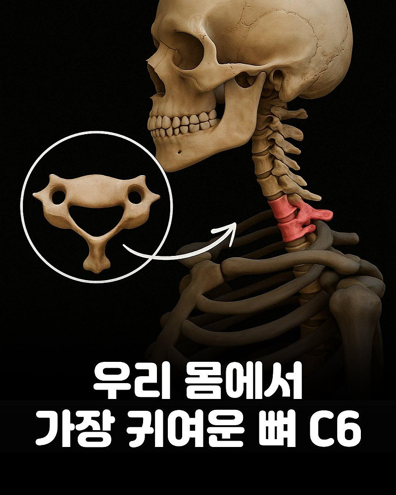 우리 몸에서 가장 귀여운 뼈, C6번 경추