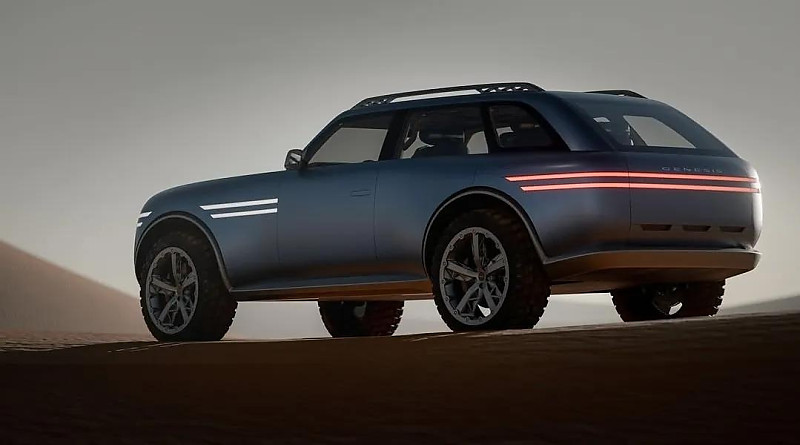 현대 제네시스 전동화 기반 오프로드 SUV 컨셉 디자인